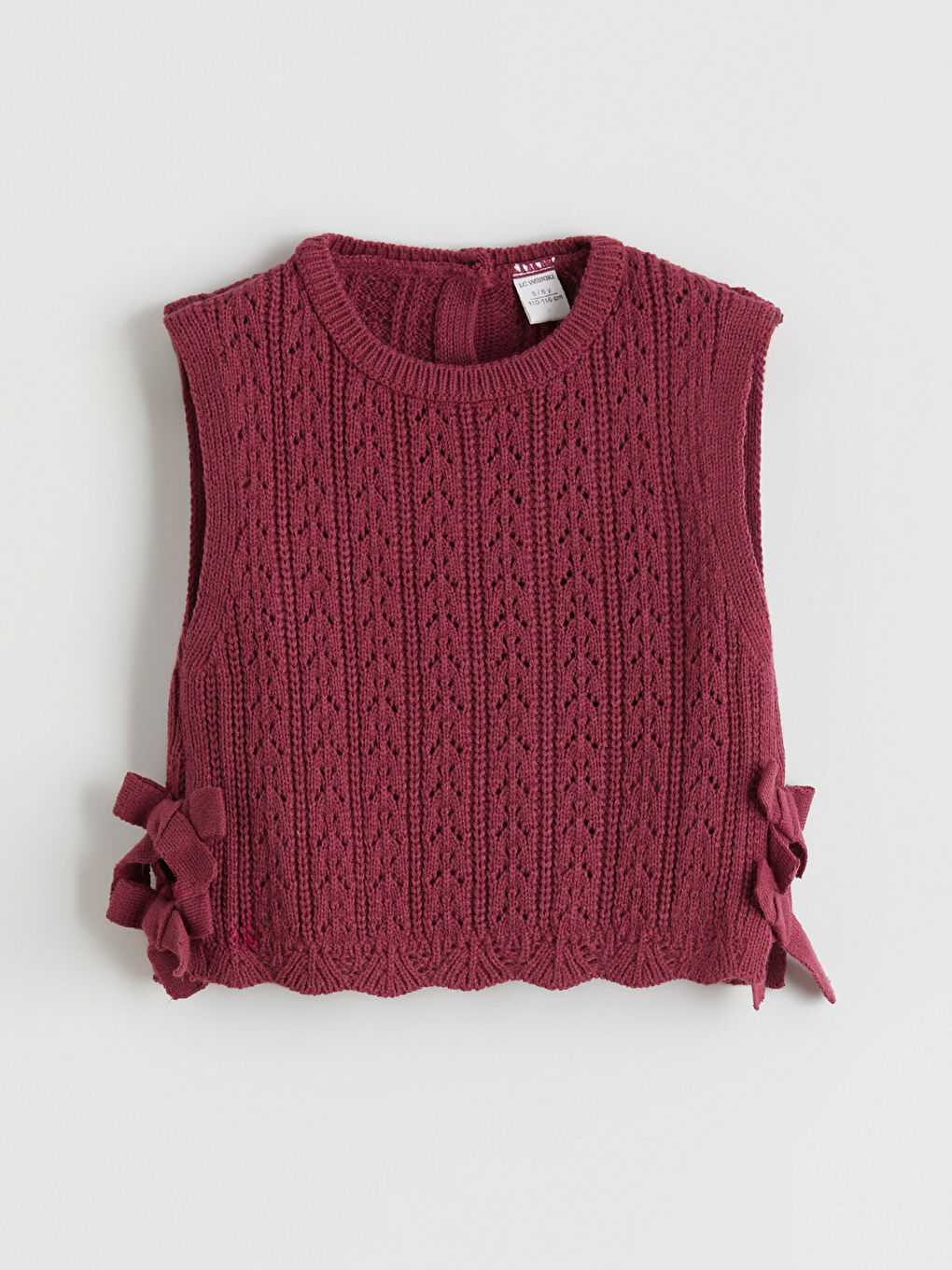 Mürdüm Bisiklet Yaka Triko Kız Çocuk Süveter