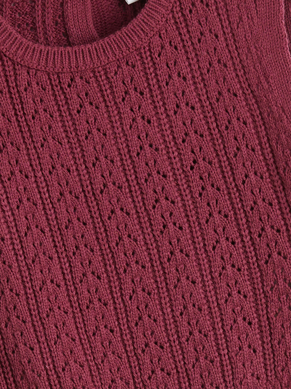 Mürdüm Bisiklet Yaka Triko Kız Çocuk Süveter-1