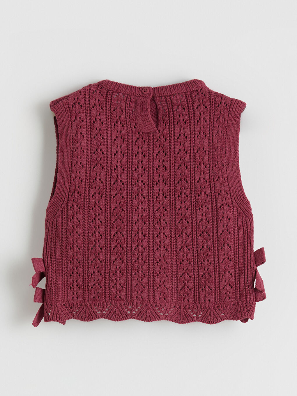 Mürdüm Bisiklet Yaka Triko Kız Çocuk Süveter-2