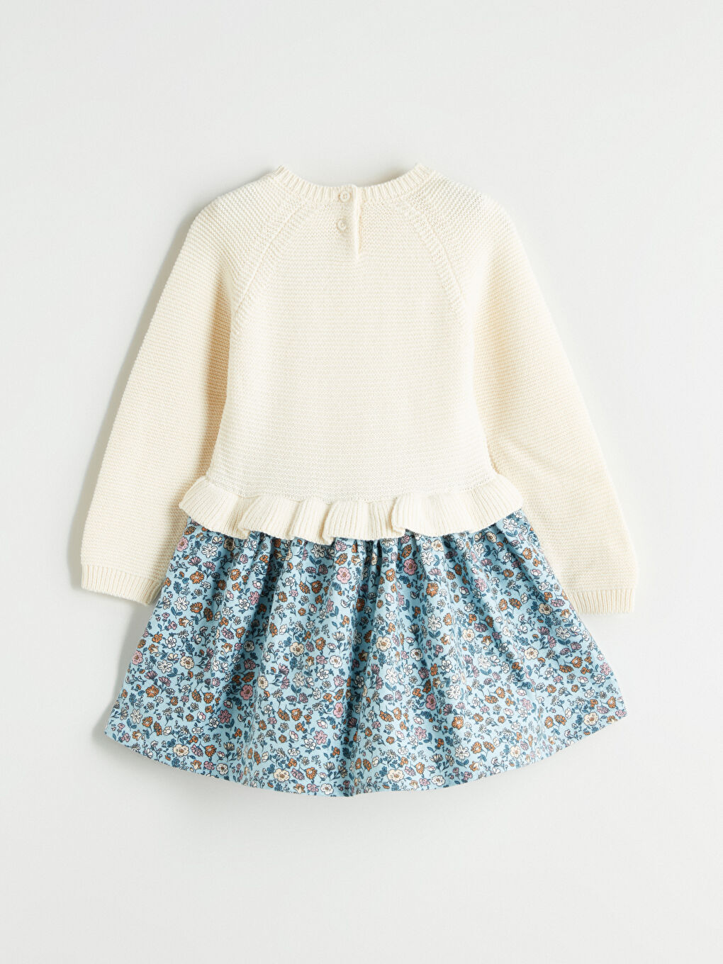 Crew Neck Girls' Knitwear Dress-1