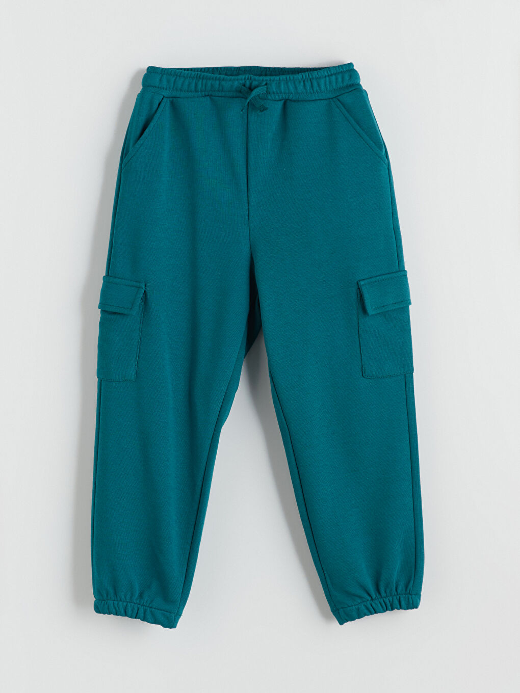 Yeşil Beli Lastikli Basic Erkek Çocuk Jogger Eşofman Alt