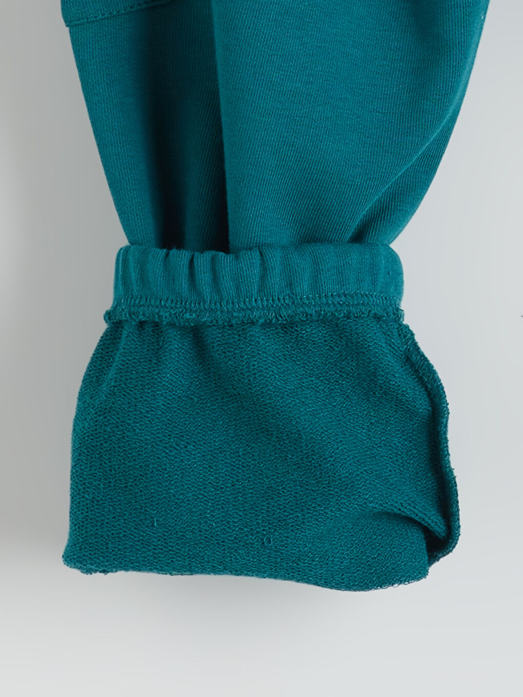 Yeşil Beli Lastikli Basic Erkek Çocuk Jogger Eşofman Alt-1