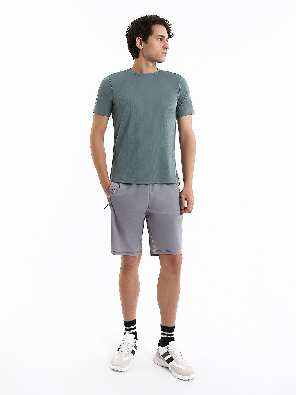 Crew Neck Men's Sports T-Shirt-2
