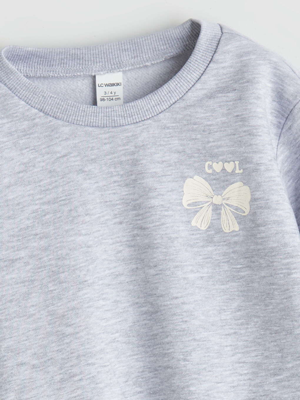 LCW Kids Crew Neck Girls' Sweatshirt -W5AU34Z1-FRC