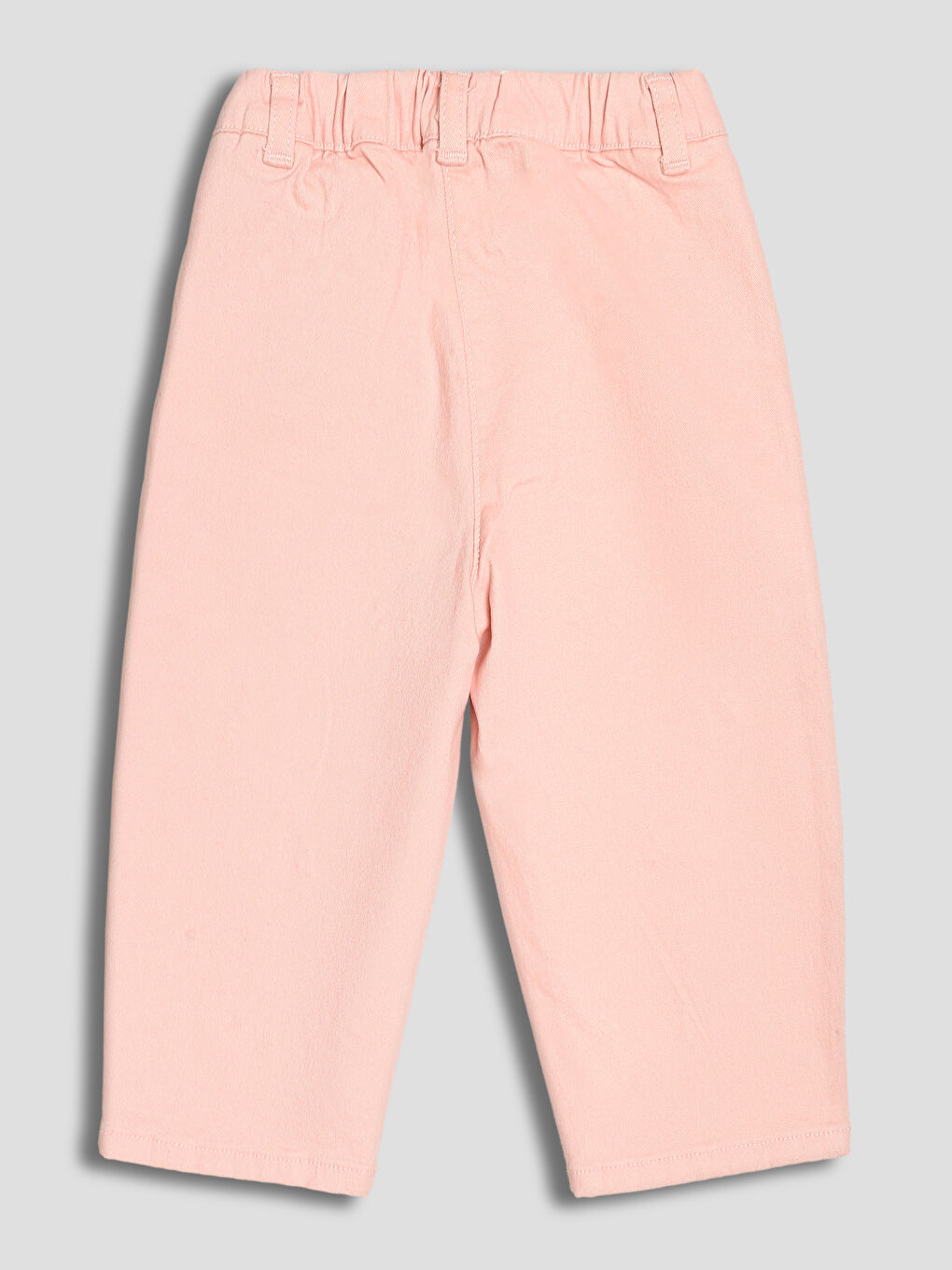 Elastic Waist Embroidered Girl Trousers-1