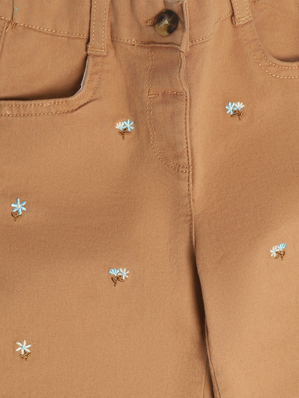 Girl Brown Trousers-2