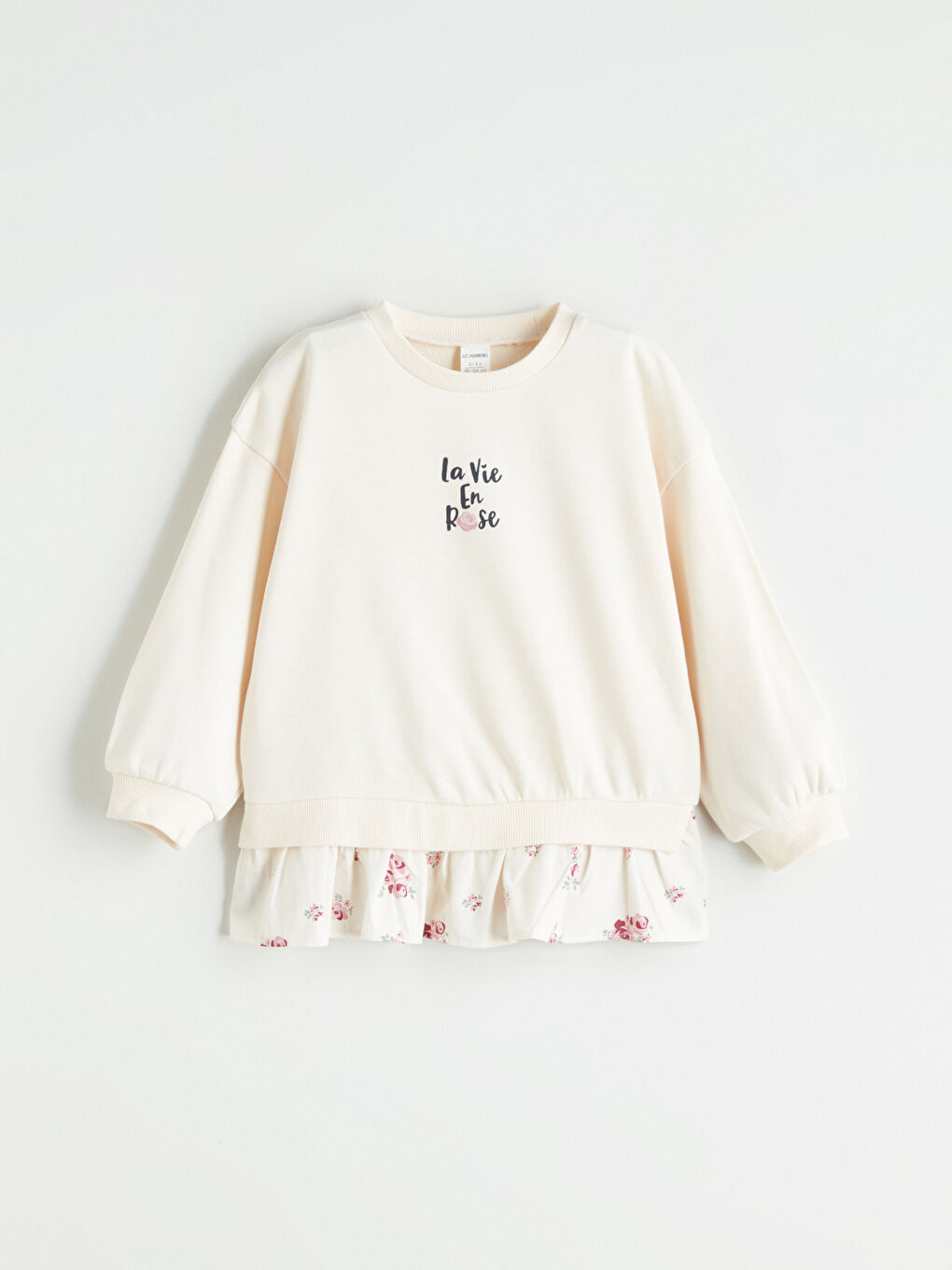 LCW Kids Crew Neck Girls' Sweatshirt 2 Pack -W5AU74Z1-FHP