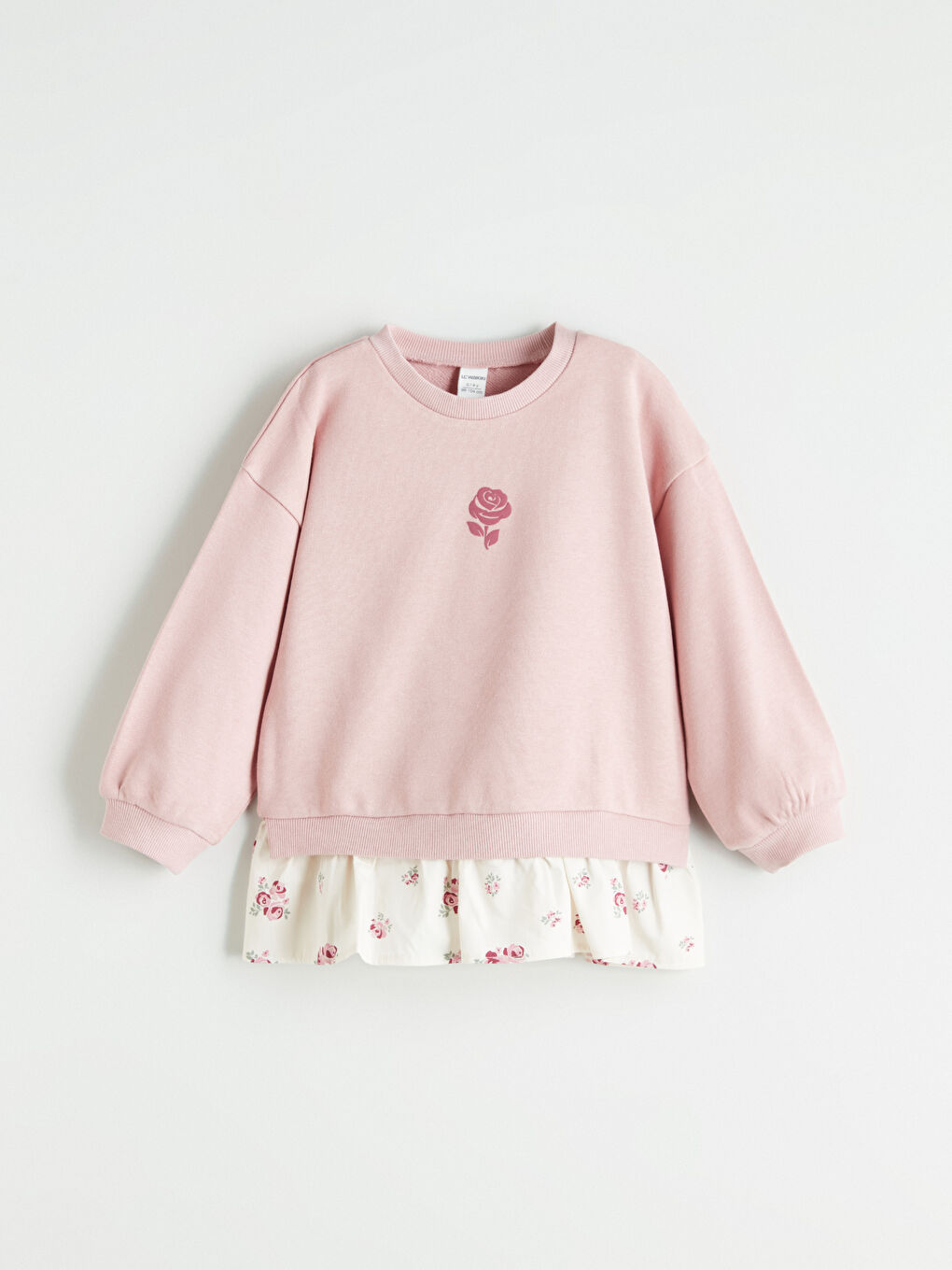 LCW Kids Crew Neck Girls' Sweatshirt 2 Pack -W5AU74Z1-FHP