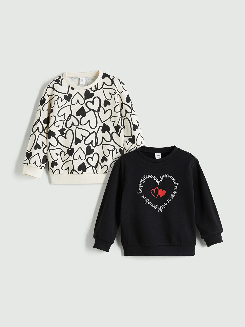 LCW Kids Crew Neck Girls' Sweatshirt -W5AU77Z1-CVL