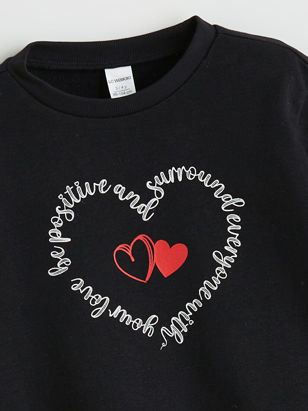 LCW Kids Crew Neck Girls' Sweatshirt -W5AU77Z1-CVL