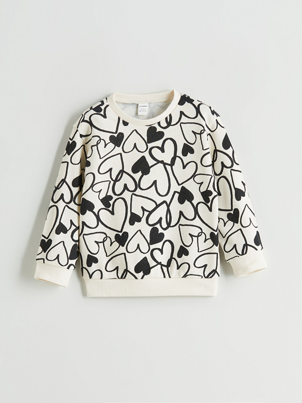 LCW Kids Crew Neck Girls' Sweatshirt -W5AU77Z1-CVL