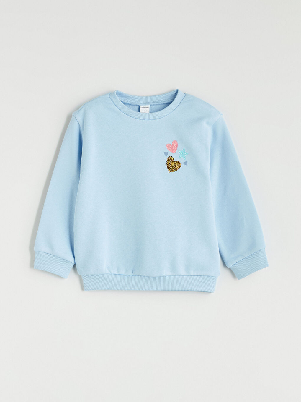 LCW Kids Crew Neck Girls' Sweatshirt 2 Pack -W5AU95Z1-GA5