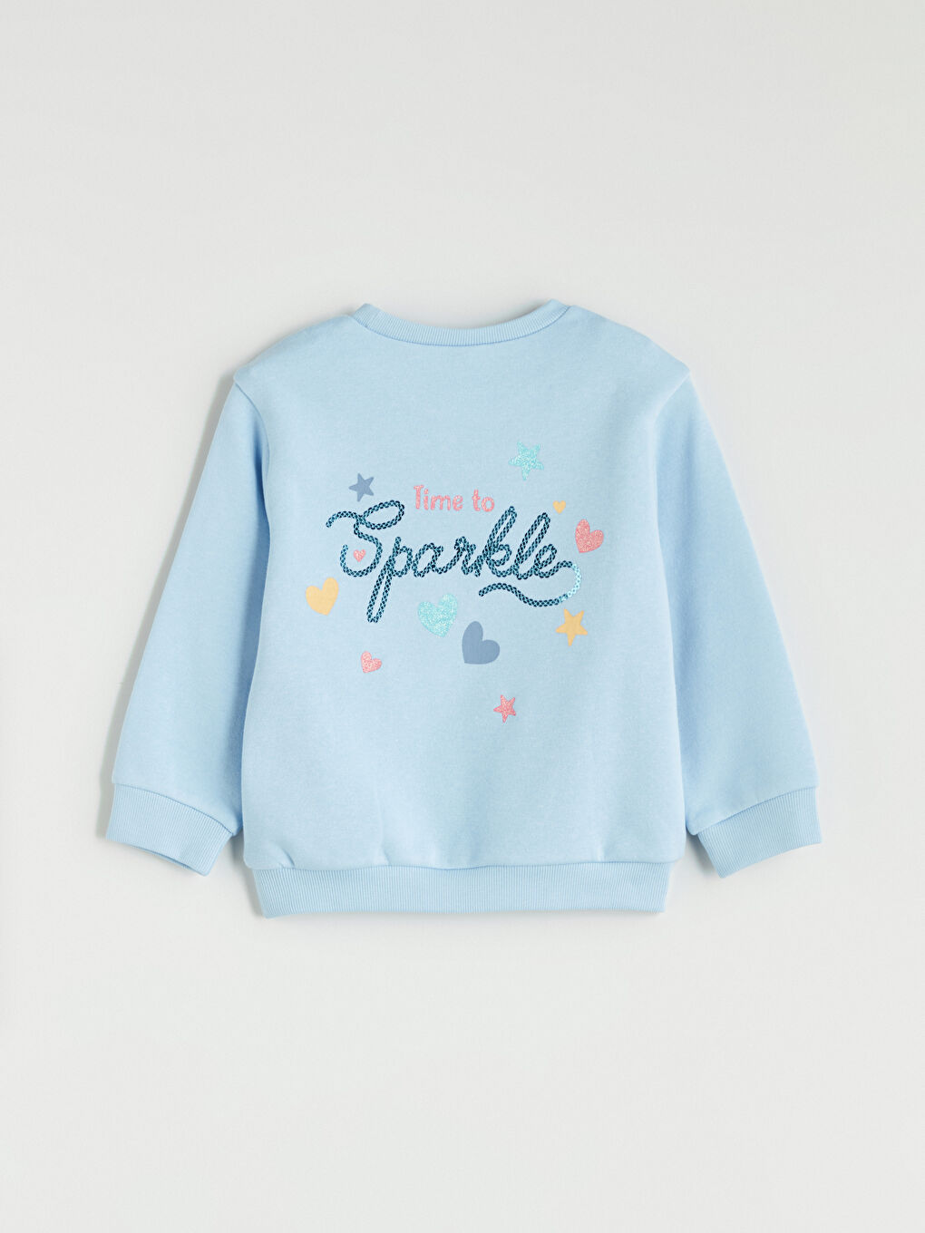 LCW Kids Crew Neck Girls' Sweatshirt 2 Pack -W5AU95Z1-GA5