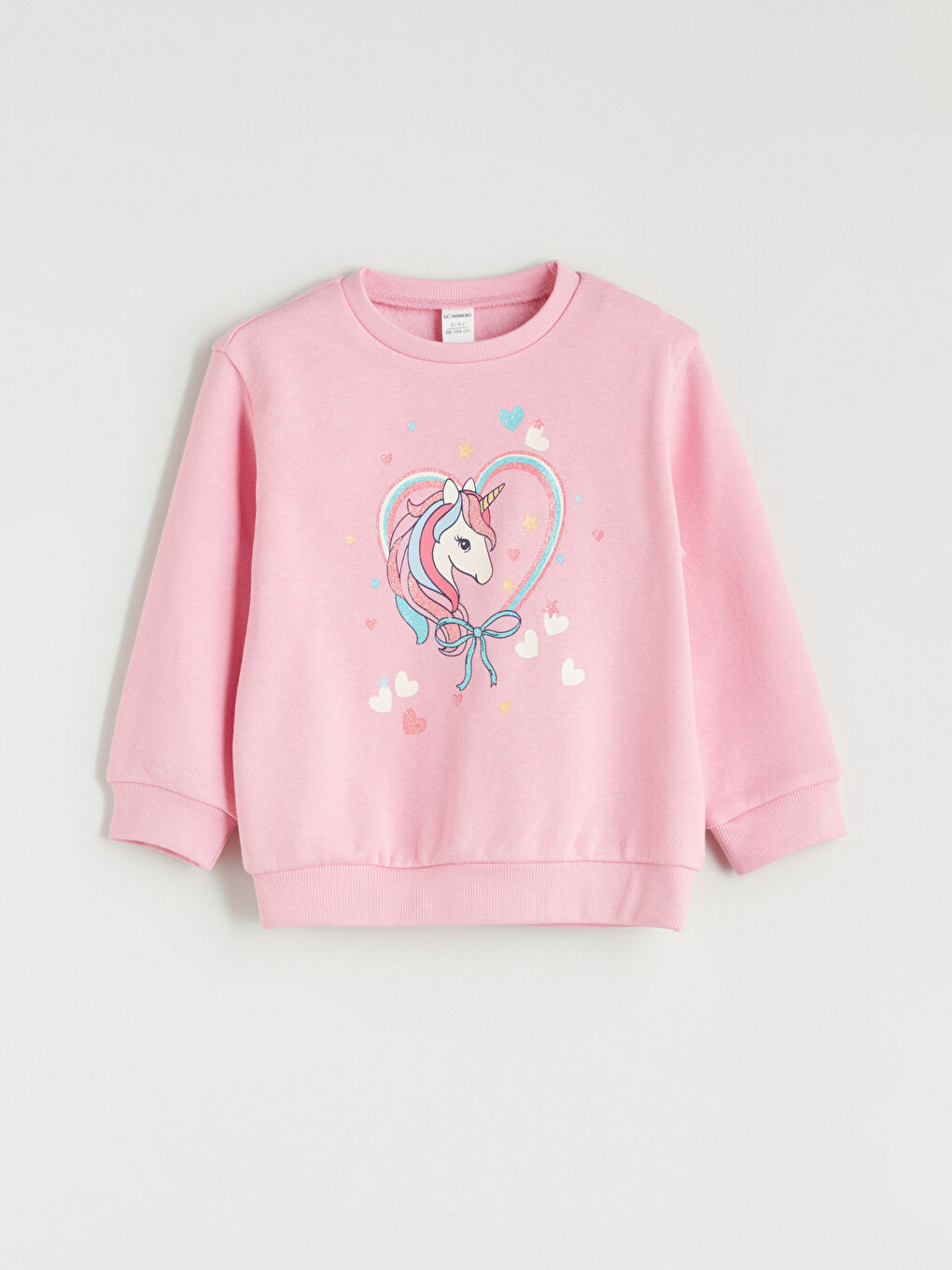 LCW Kids Crew Neck Girls' Sweatshirt 2 Pack -W5AU95Z1-GA5