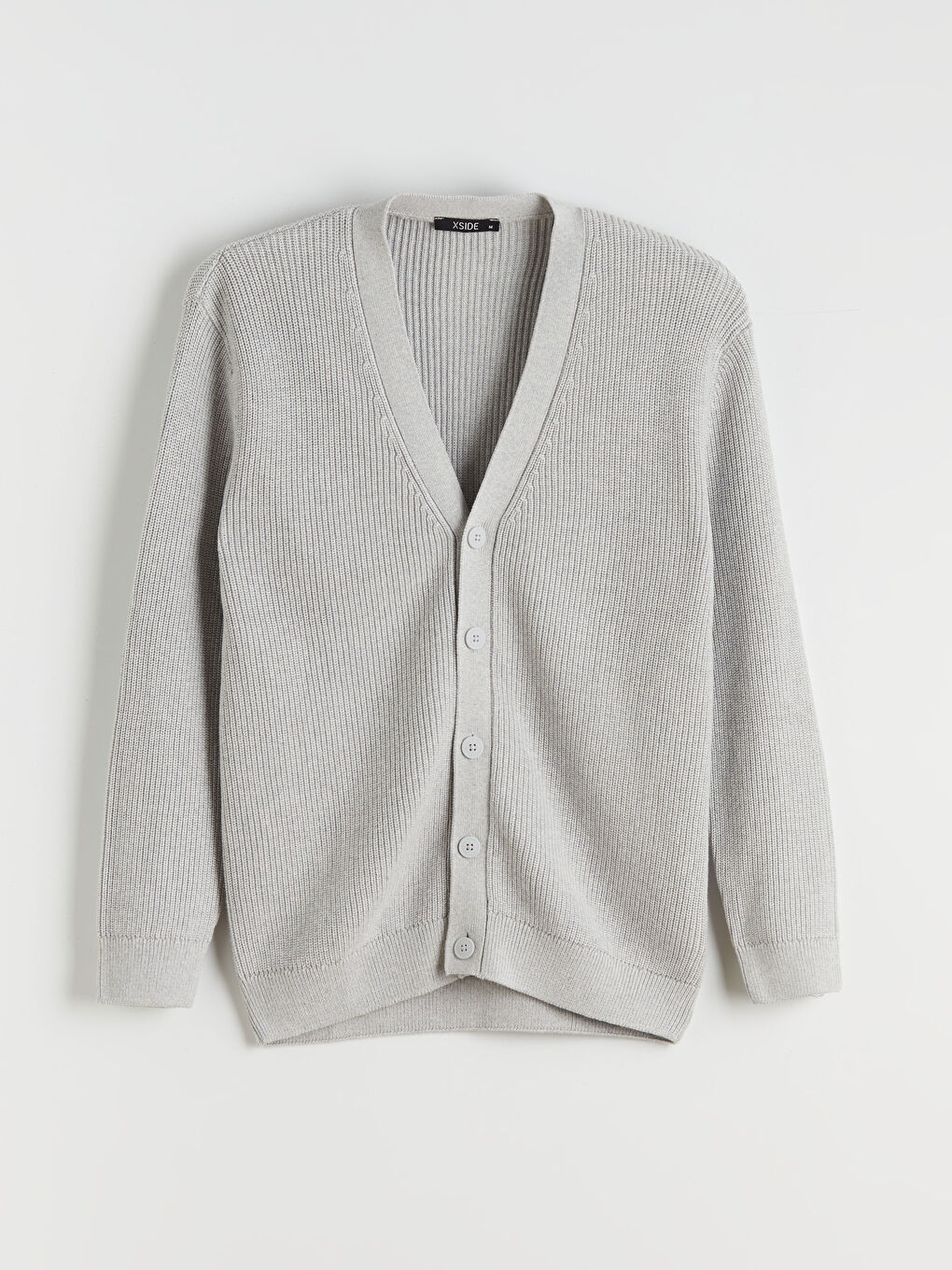 کاردیگانی تریکۆی یاخەی V فیتی ئاسایی بۆ پیاوان-4