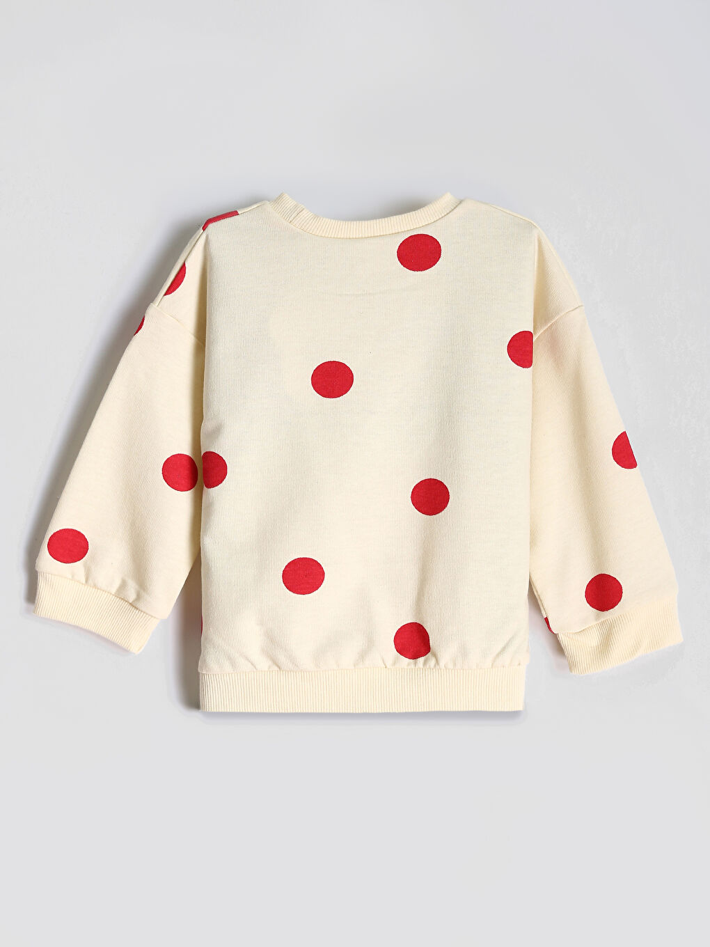 Crew Neck Minnie Mouse Printed Girls' Sweatshirt-1