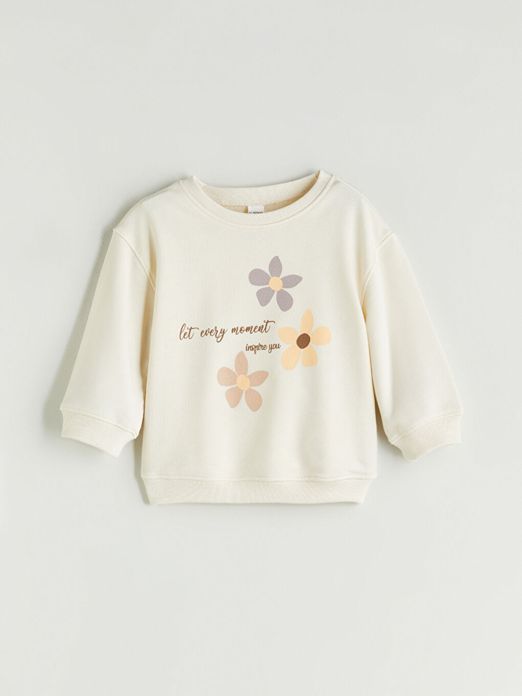 LCW Kids Crew Neck Girls' Sweatshirt -W5AV20Z1-FRC