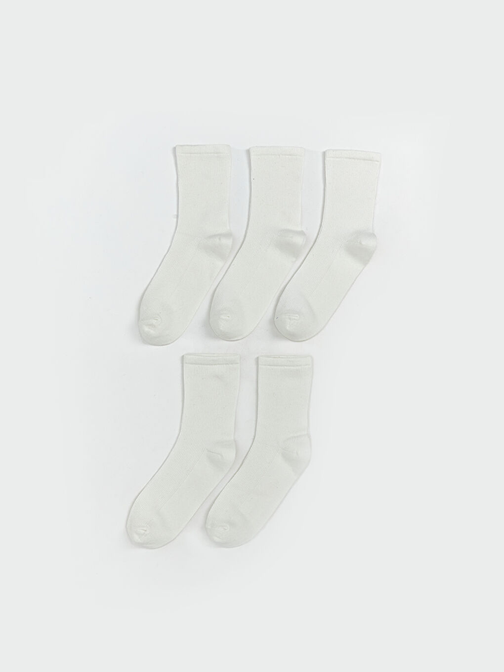 Women's Plain Ankle Socks 5 Pack