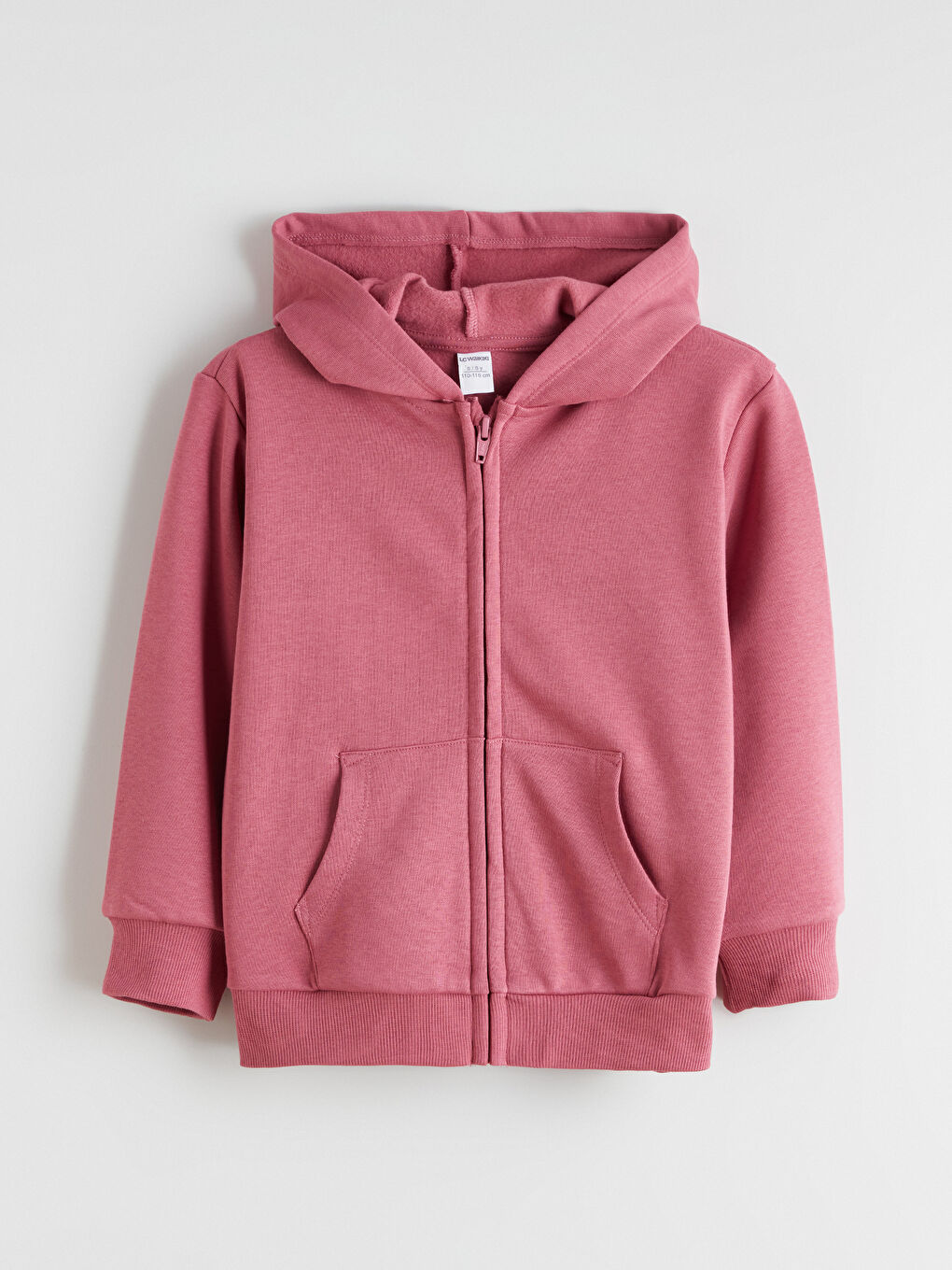 Hooded Long Sleeve Baby Girls' Zippered Sweatshirt