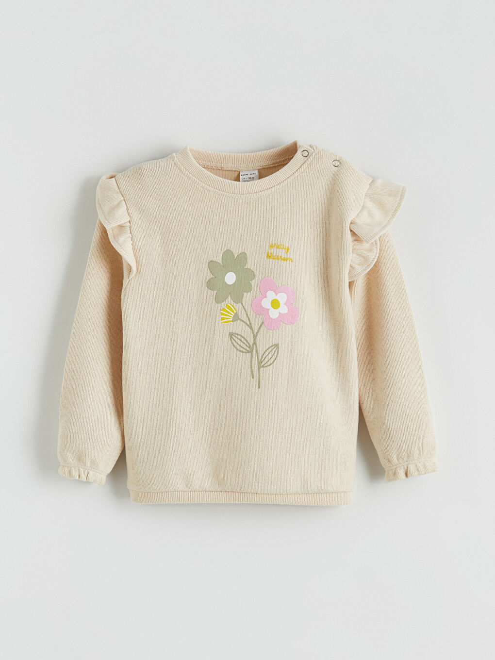 Crew Neck Floral Baby Girls Sweatshirt and Leggings 2 Pack-1