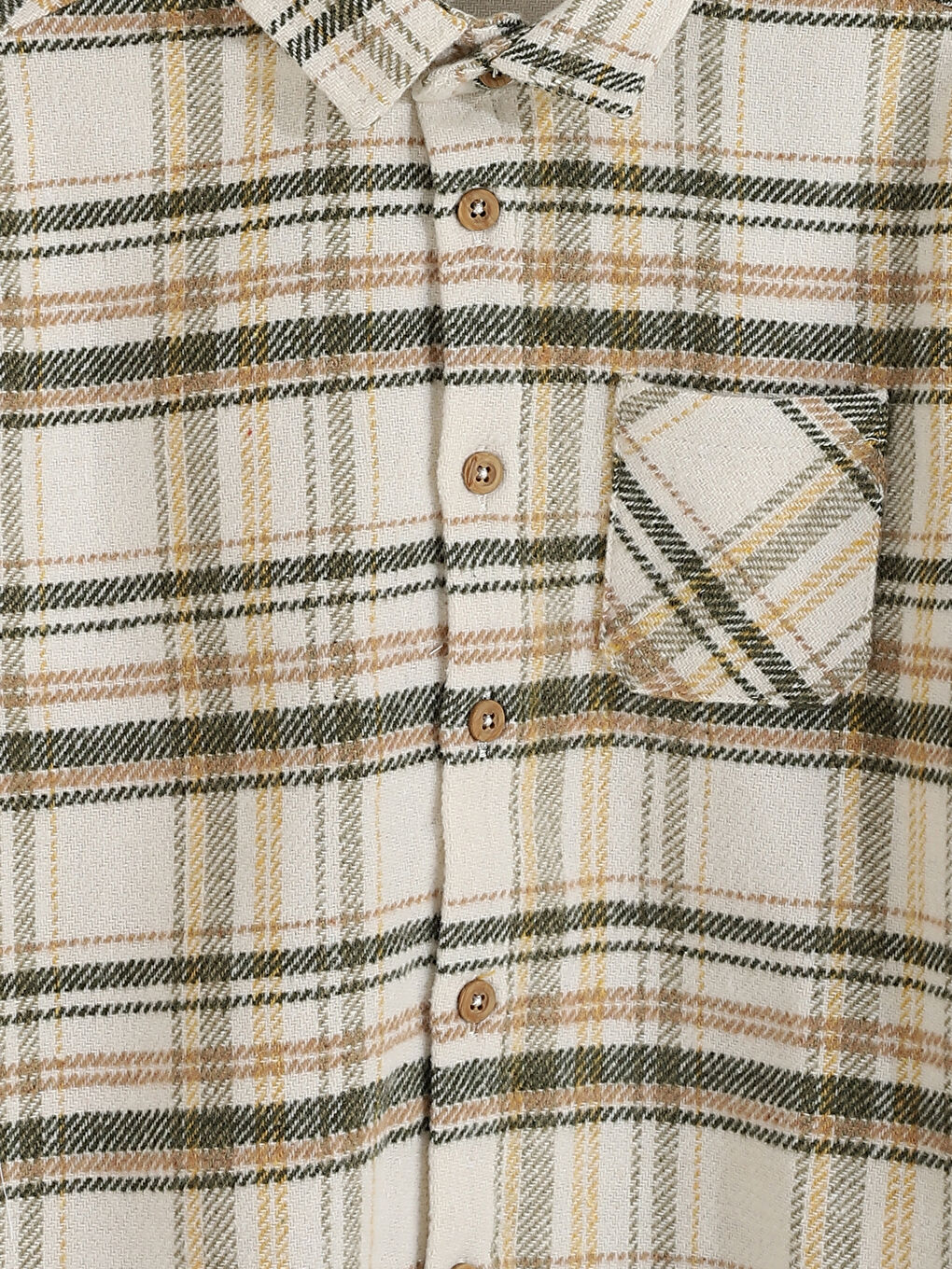 Plaid Patterned Boys' Shirt-3