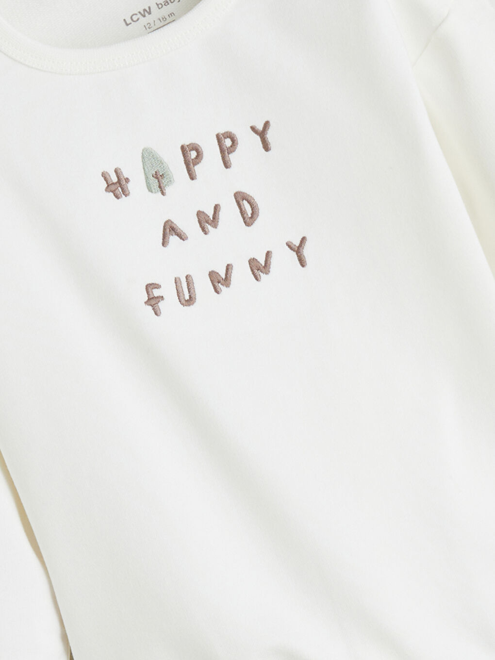 Bej Bisiklet Yaka Baskılı Erkek Bebek Sweatshirt-1