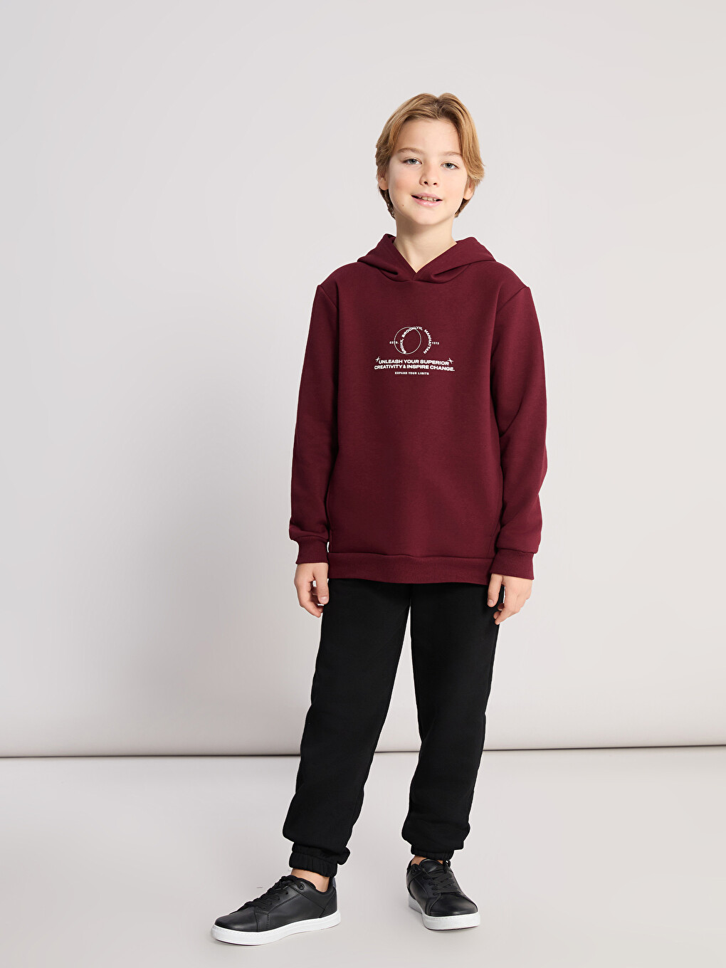 Hooded Boys' Tracksuit Set-1