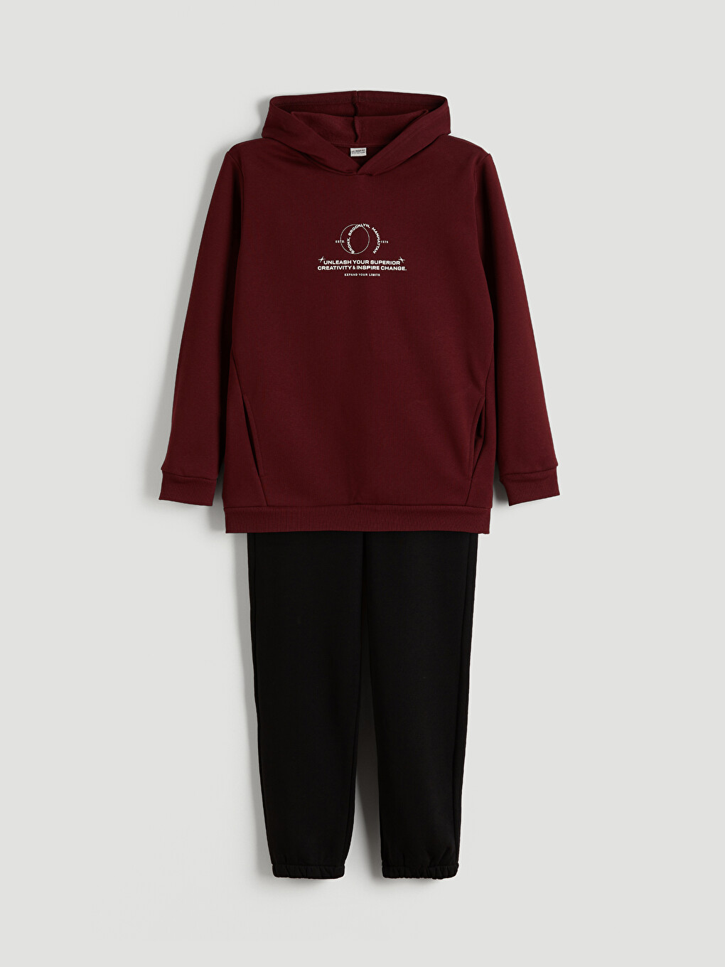Hooded Boys' Tracksuit Set-2