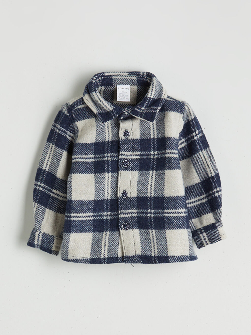 Ensemble 2 Pièces Bébé Garçons Chemise à Carreaux Manches Longues et Pantalon-1