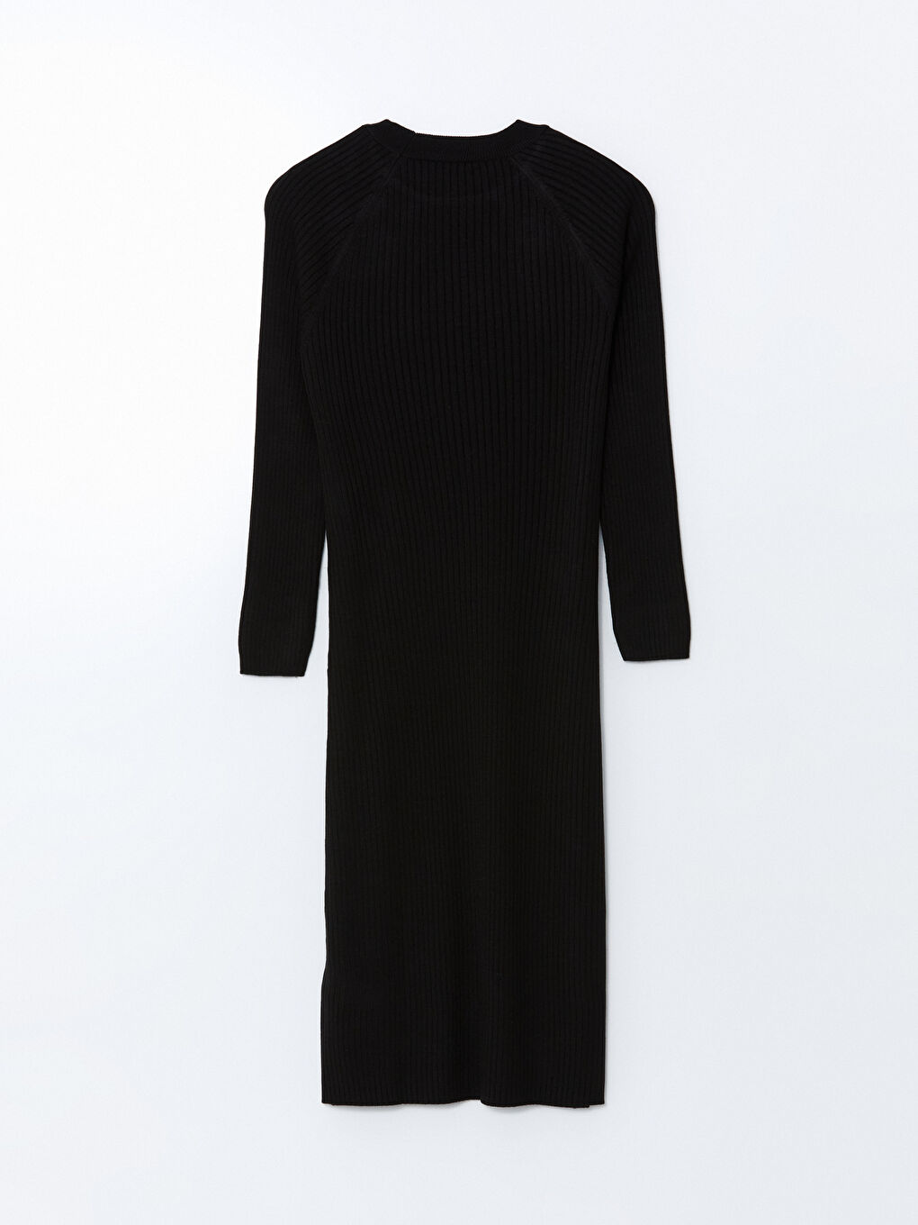 Crew Neck Knit Dress-5