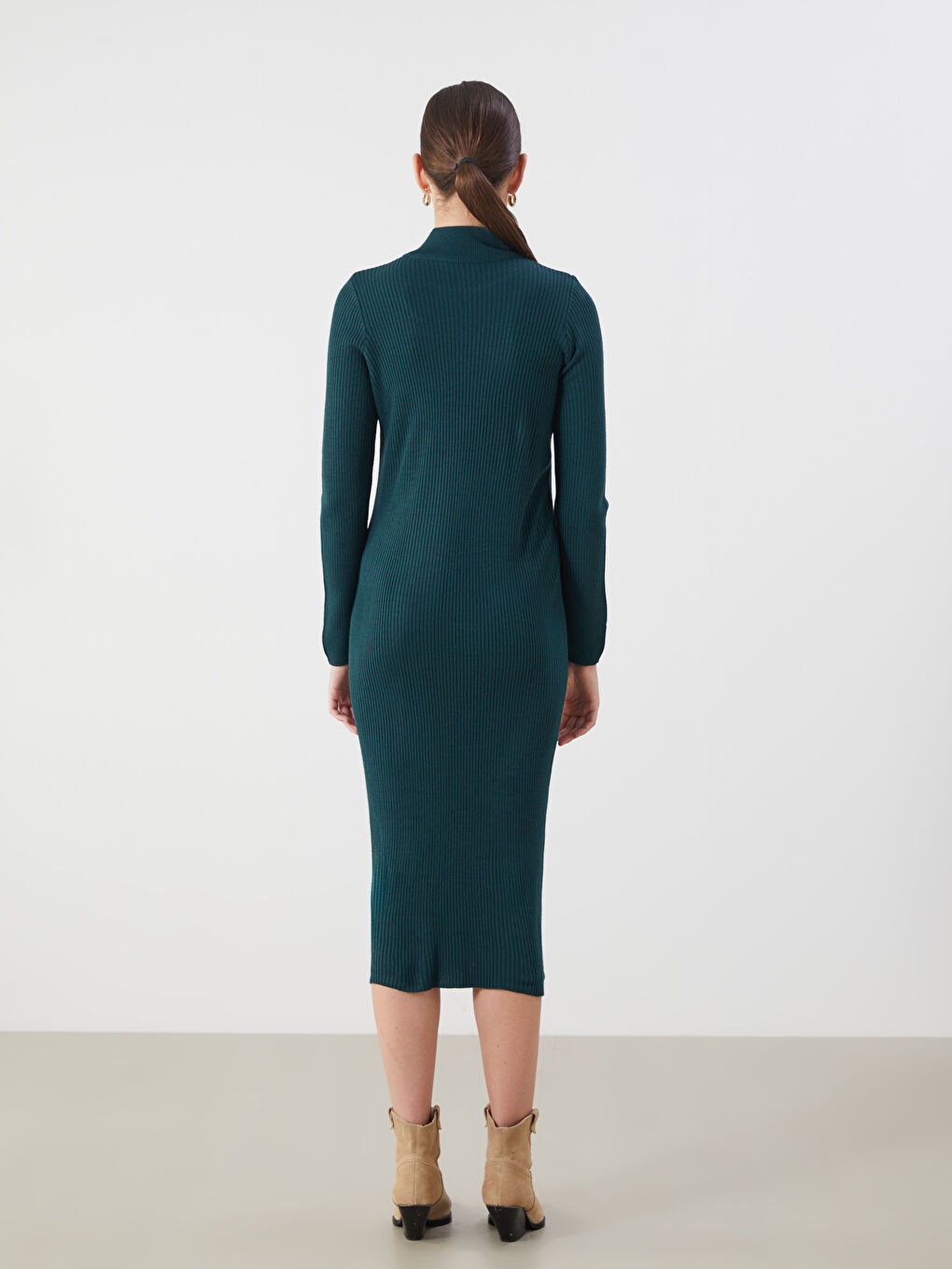 LCWAIKIKI Classic Woman GREEN Dress -W5BA41Z8-D5V
