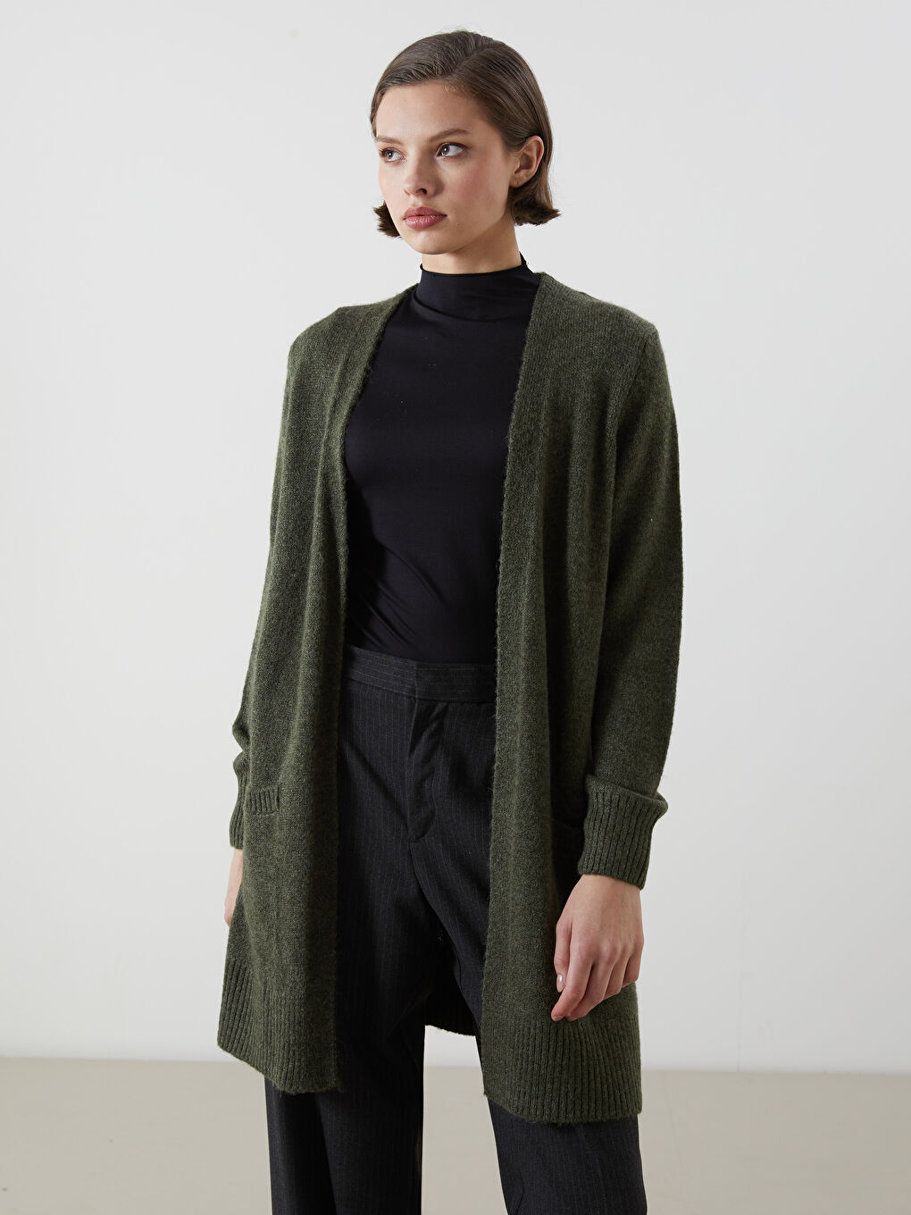 Shawl Collar Women's Knitwear Cardigan