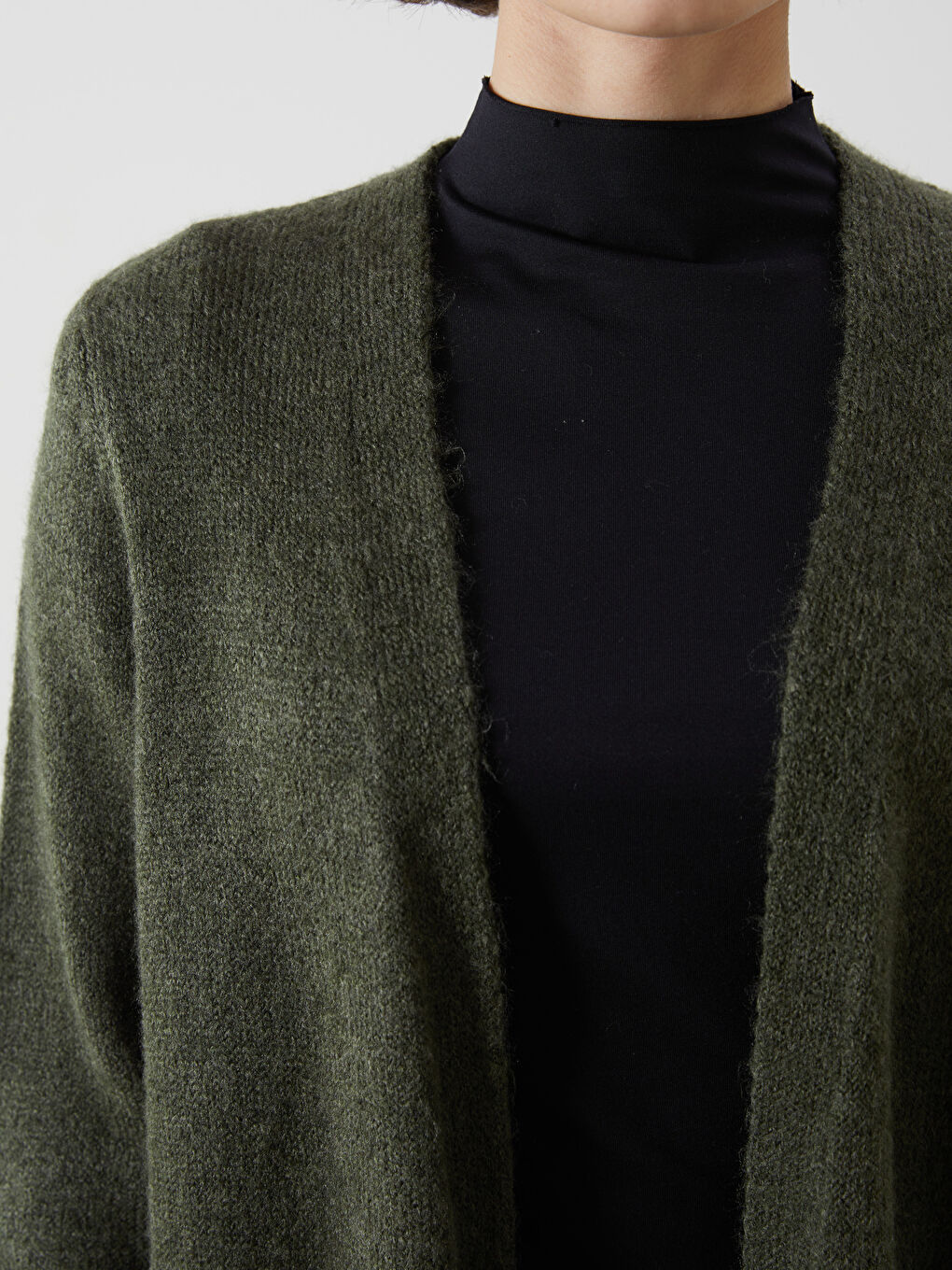 Shawl Collar Women's Knitwear Cardigan-5