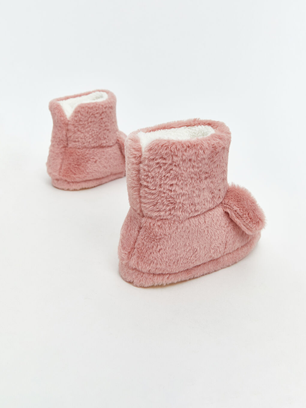 Pembe 3D Aplikeli Nakış Detaylı Kız Çocuk Ev Botu-4