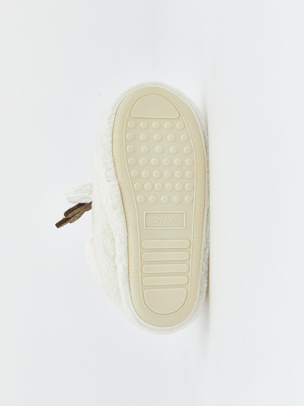 Ekru Hayvan Figürlü Pelüş Kız Bebek Panduf-3