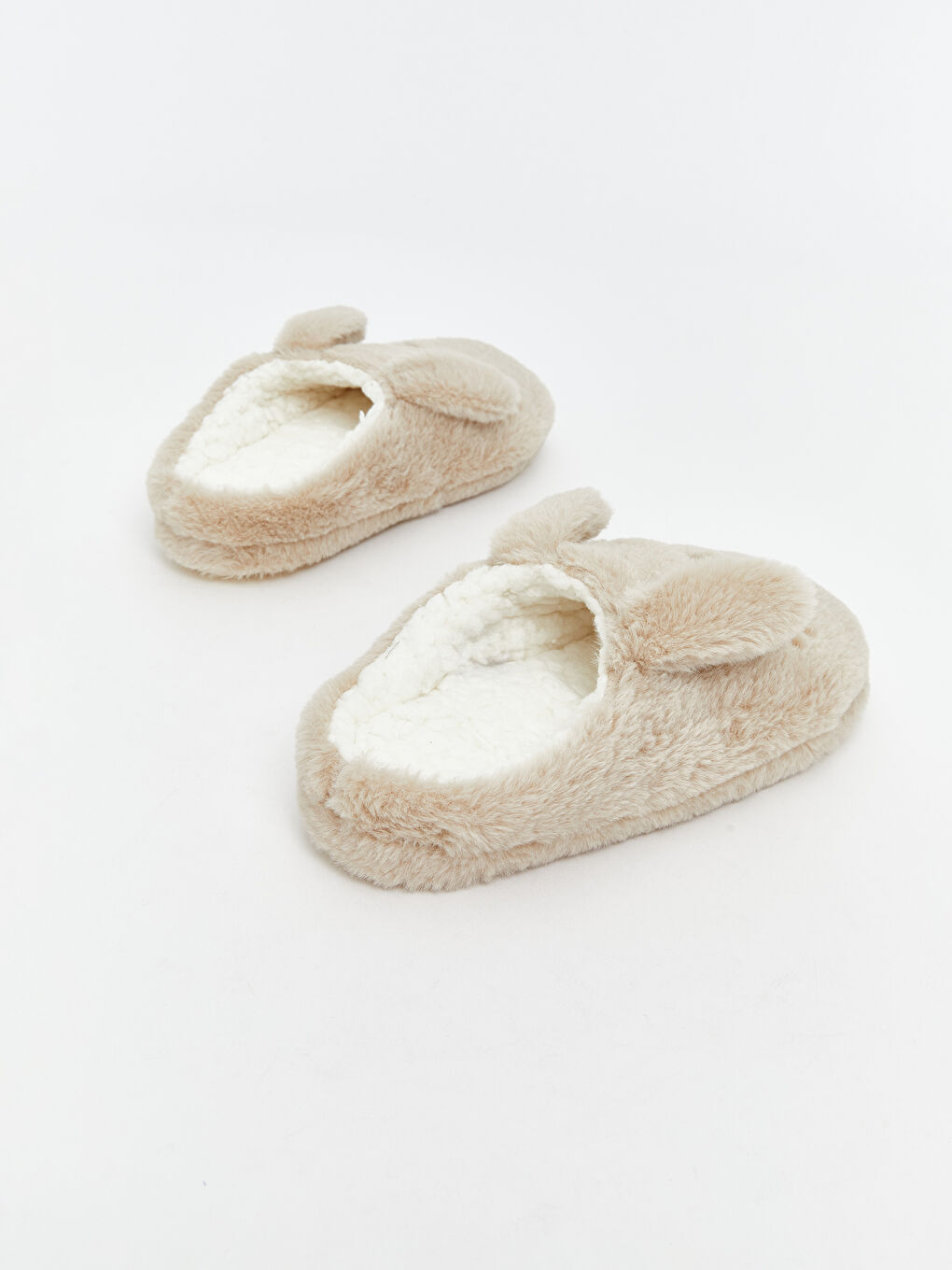 Bej Tavşan Figürlü Kız Çocuk Ev Terliği-4