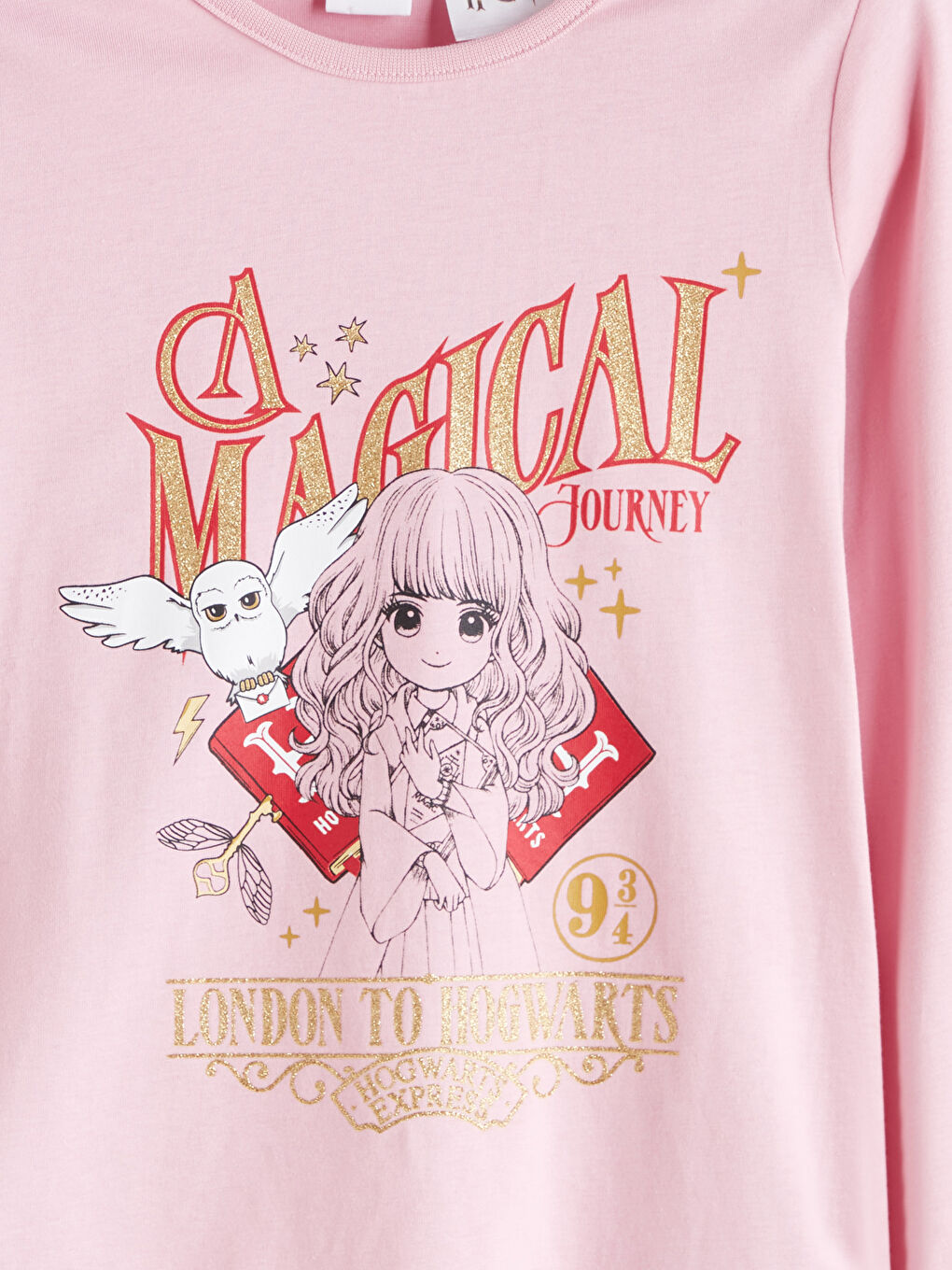 LCW Kids Crew Neck Harry Potter Printed Girls' Pyjama Set -W5BB11Z4-G0U