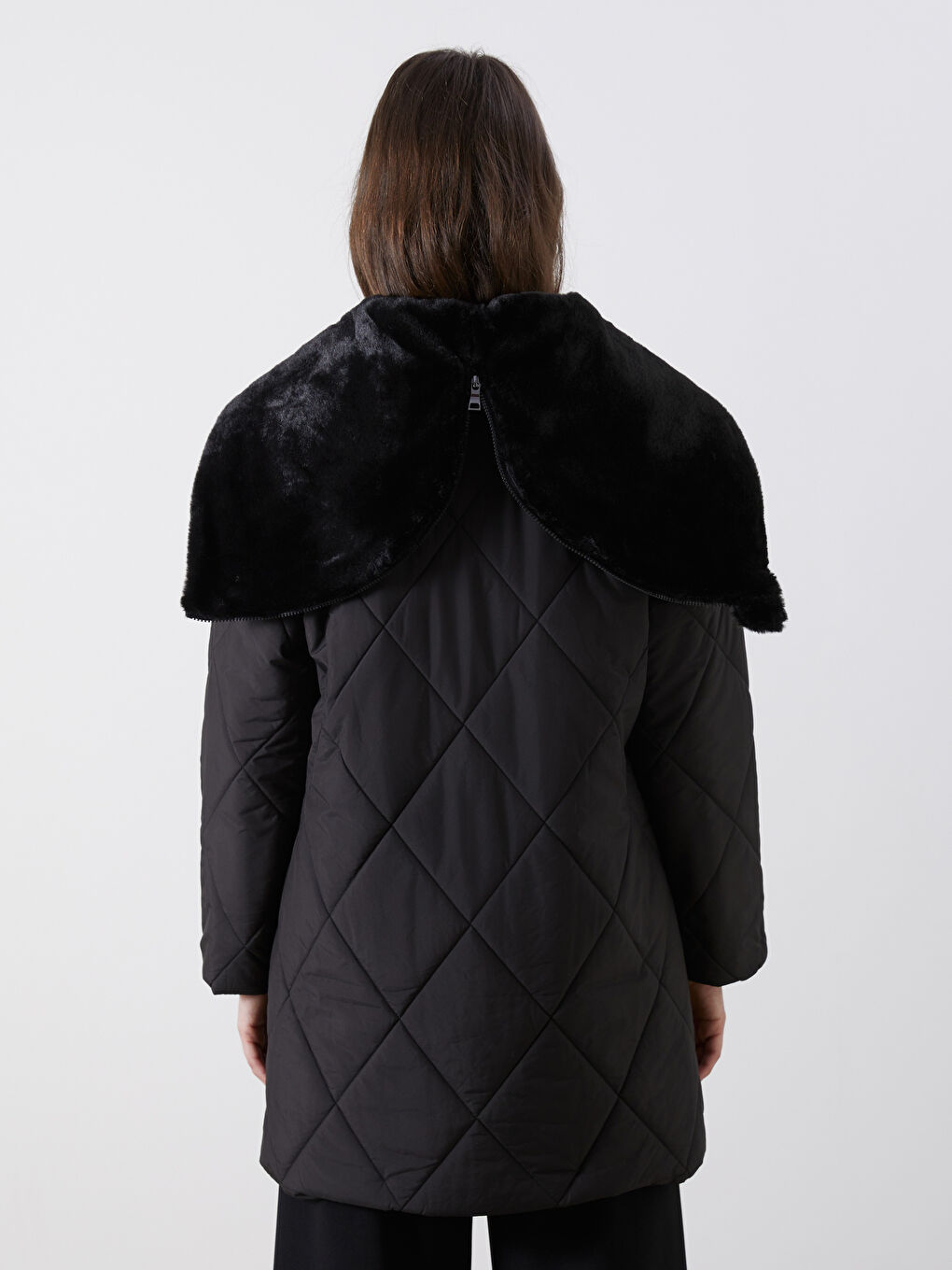 Hooded Women's Puffer Coat-5