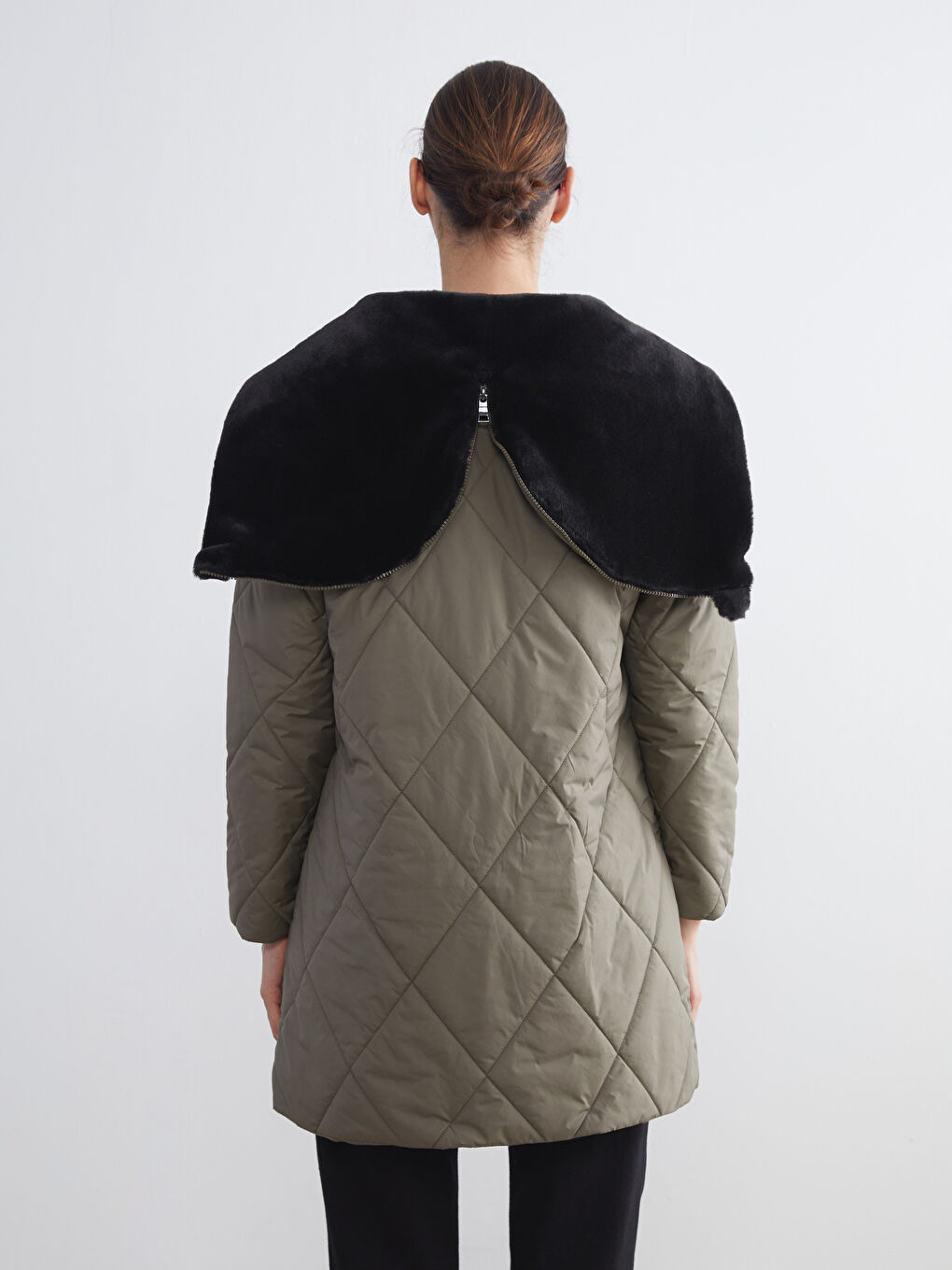 Hooded Women's Puffer Coat-5