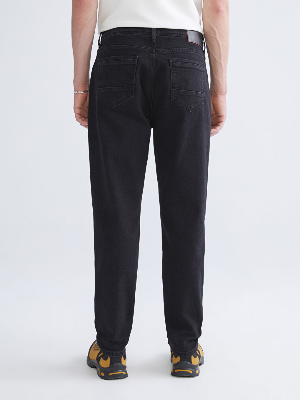 Siyah 710 Loose Fit Erkek Jean Pantolon-3