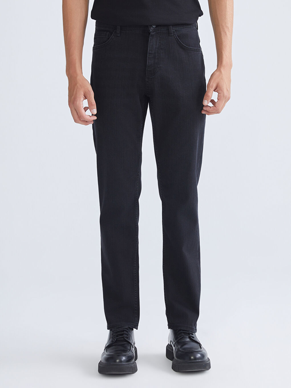 Siyah 779 Regular Fit Erkek Jean Pantolon-1