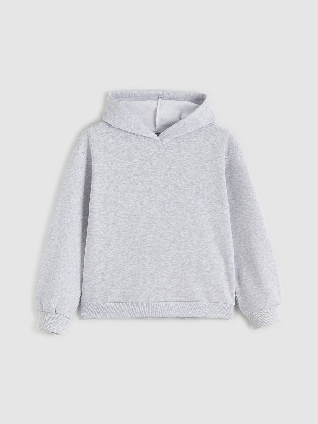 Gri Kapüşonlu Kız Çocuk Sweatshirt