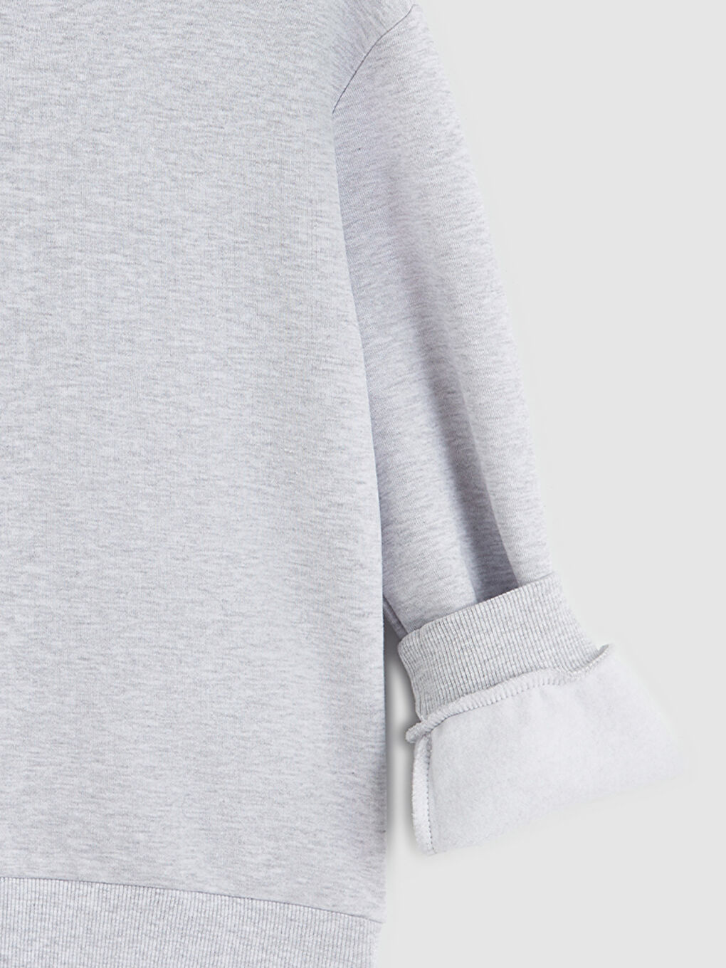 Gri Kapüşonlu Kız Çocuk Sweatshirt-2