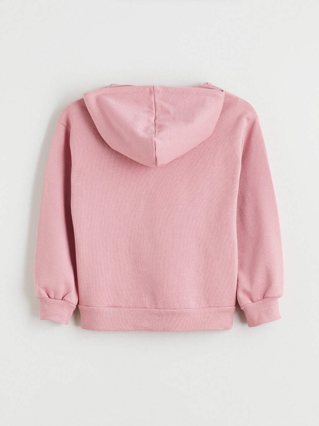 Lila Kapüşonlu Kız Çocuk Sweatshirt-1