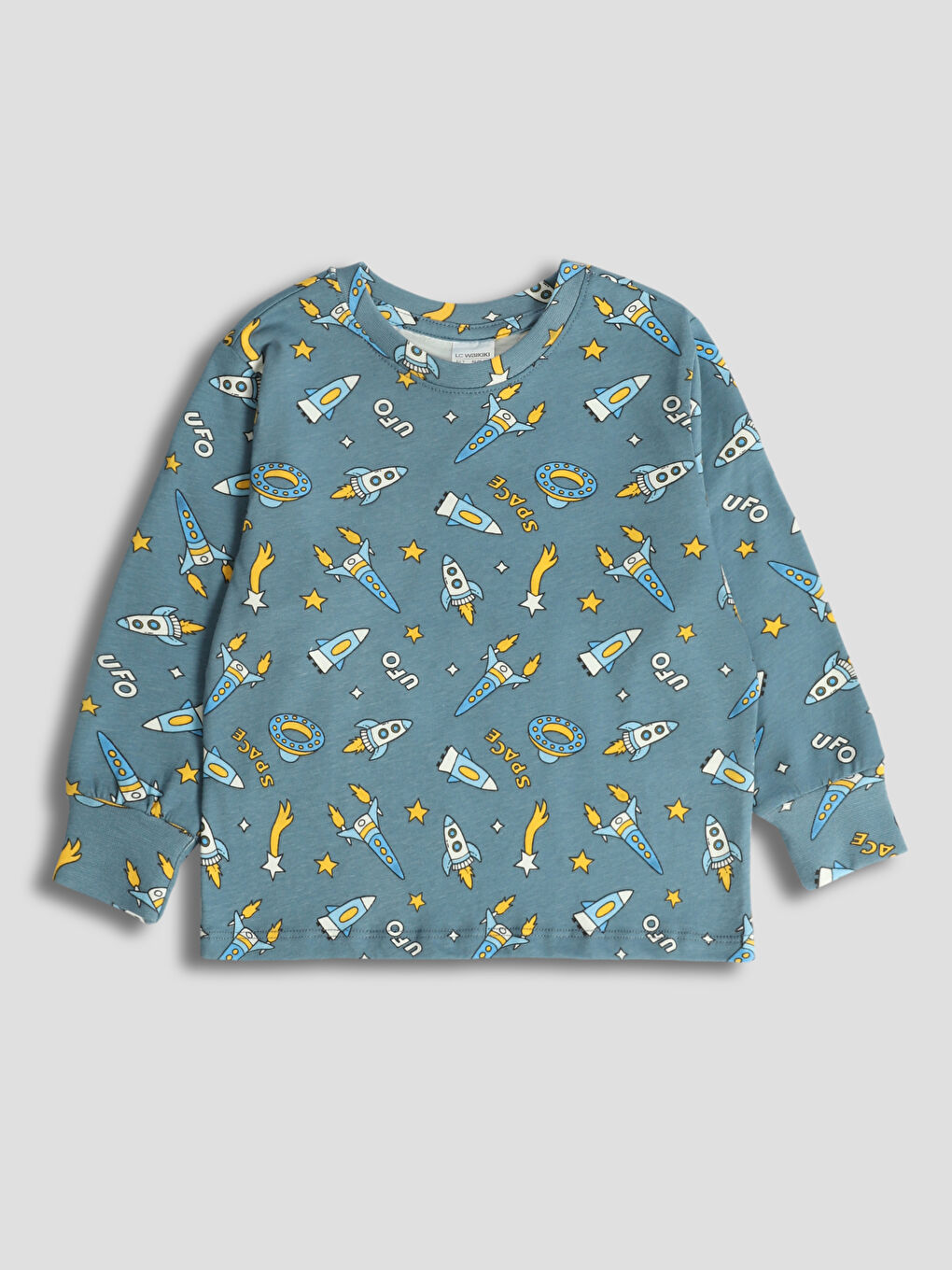 Crew Neck Boy Pyjama Set-1