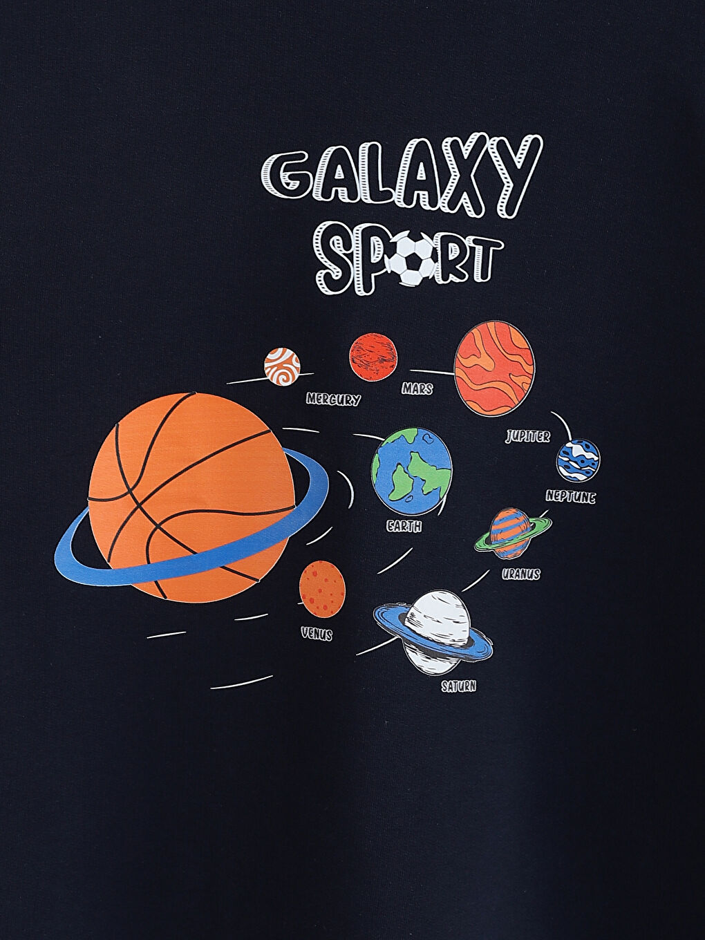 Crew Neck Printed Boys' Pyjama Set-5