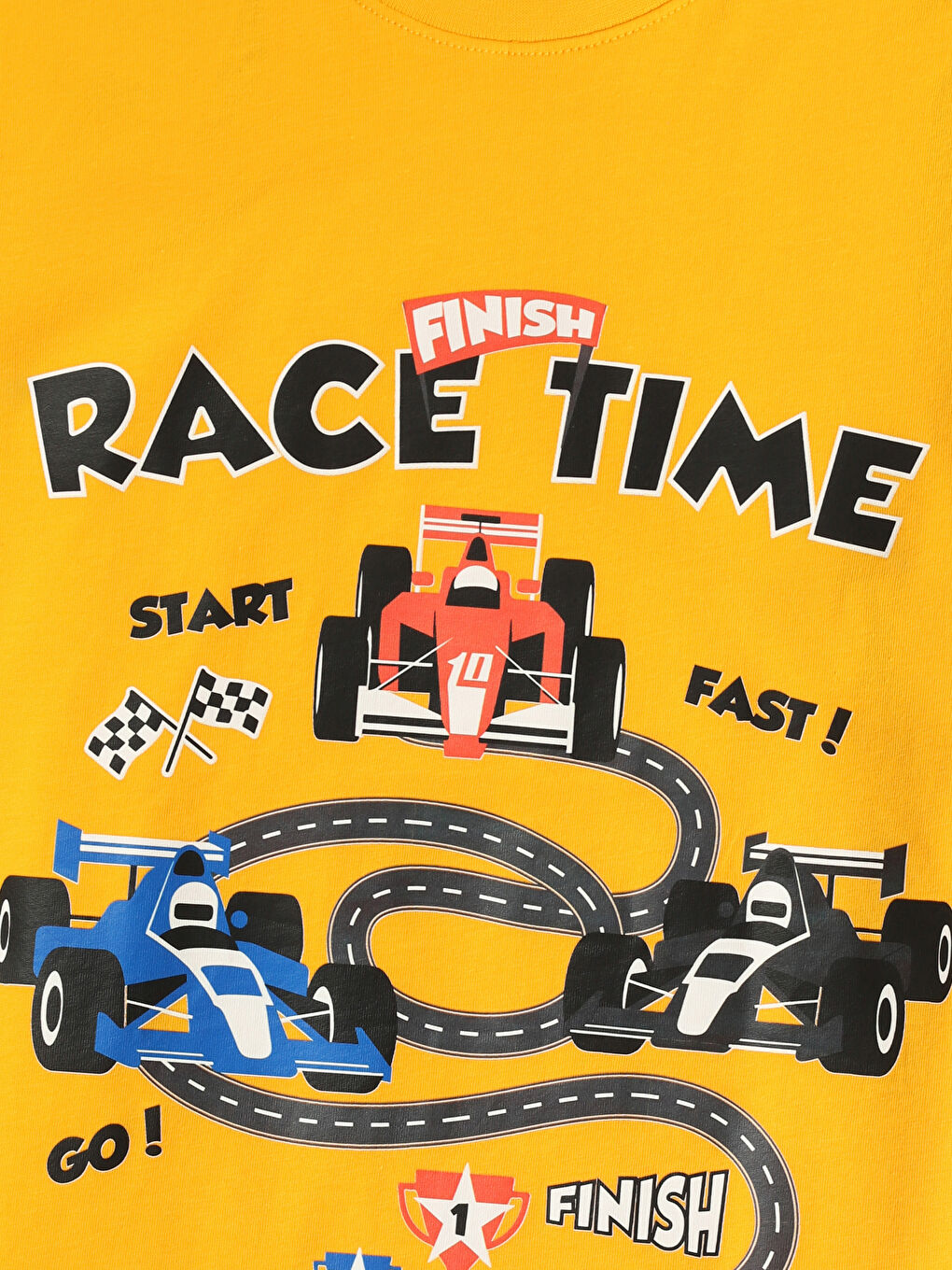 طقم بيجاما برتقالي ولد-3