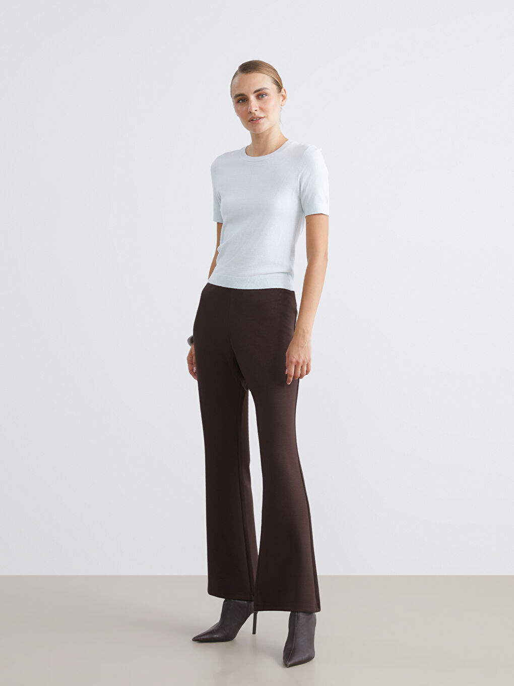 Elasticated Waist Flared Women's Sweatpants