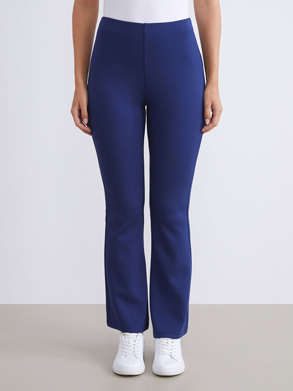 Elasticated Waist Flared Women's Sweatpants-1