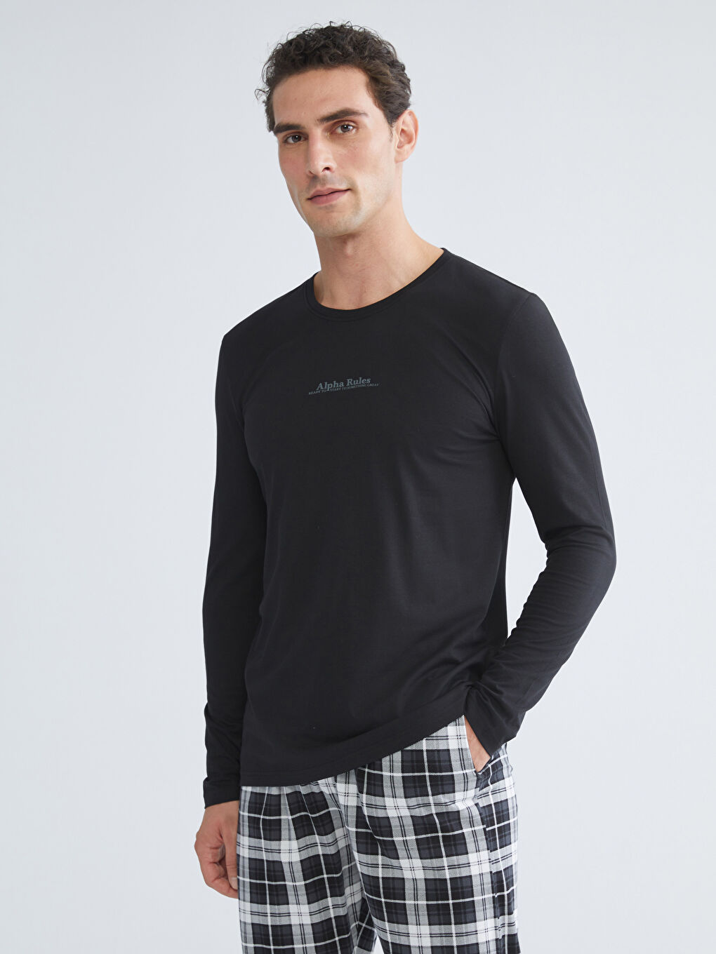 Ensemble de Pyjama pour Hommes Coupe Régulière-1